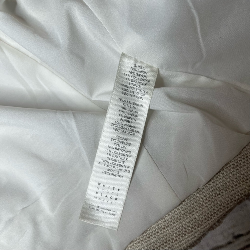 WHBM Natural Tweed Blazer Size 10 - Picture 7 of 12